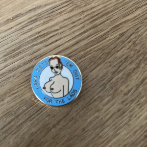 Manchester City Lara Croft Badge for sale on Ebay