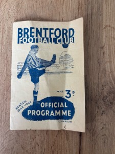 1948/49 BRENTFORD V TOTTENHAM HOTSPUR SPURS FOOTBALL PROGRAMME DIV TWO for sale on Ebay