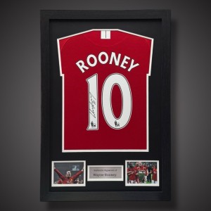 Wayne Rooney Hand Signed And Framed Manchester United Shirt  With COA for sale on Ebay