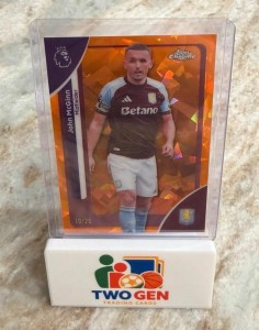John McGinn Aston Villa Topps Chrome Sapphire Premier League /25 Parallel Card for sale on Ebay