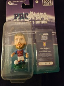 NEW & SEALED CORINTHIAN PROSTARS FIGURE - OLOF MELLBERG - ASTON VILLA for sale on Ebay