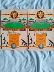 54/55 Wolves v Arsenal/Charlton FA Cup 4th/5th Rounds programmes. for sale on Ebay