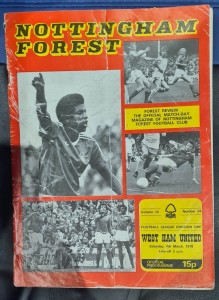 Nottingham Forest V West Ham 4/3/78 Programme 1st Forest Match for sale on Ebay