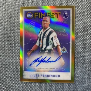 2026 Topps Finest - EPL - Les Ferdinand Finest Auto 42/50 - Newcastle United for sale on Ebay