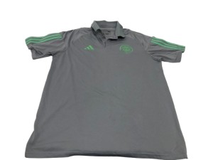 Adidas Celtic FC Grey Polo Shirt Men's Size L Green Logo Pre Owned Colectable  for sale on Ebay
