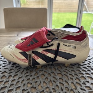 Adidas Predator Elite Tongue SG UK 10.5 Football Boots white red tongue  for sale on Ebay