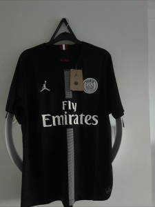 New Nike Jordan 2019 PSG Paris Saint Germain  Third Black Jersey Size Small for sale on Ebay