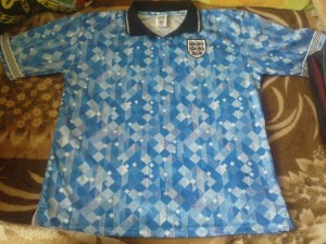 RARE FOOTBALL SHIRT - ENGLAND THIRD RETRO 1990 - 1992 SIZE XXL for sale on Ebay