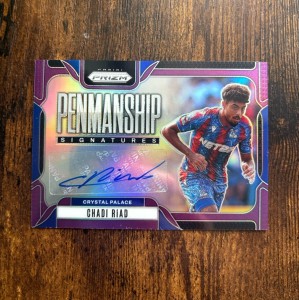 Panini Prizm 2024/25 Premier League Chad Riad Auto /25 Crystal Palace for sale on Ebay