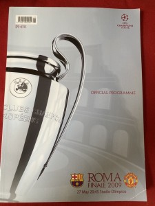 BARCELONA v MANCHESTER UNITED CHAMPIONS LEAGUE FINAL 2009 Programme  for sale on Ebay