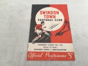 Swindon Town v Northampton Town 1955/56 Division 3 South - 24th August 1955 for sale on Ebay