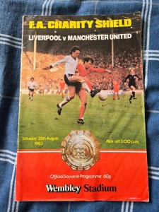 Liverpool vs Manchester United Charity Sheild Match Day Program 1983 for sale on Ebay