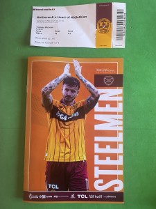 Motherwell V Hearts Programme And Ticket 2026 for sale on Ebay