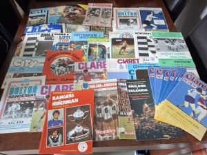 JOB LOT OF ASSORTED FOOTBALL PROGRAMMES 1980s X45 for sale on Ebay