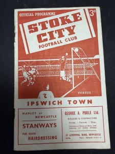 Stoke City  v  Ipswich Town  1954/55  (3/34) for sale on Ebay