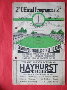 Nelson Football Club v Darwen-1948-49 for sale on Ebay