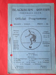 Blackburn Rovers Reserves v Man. City Reserves-1948-49 Programme for sale on Ebay