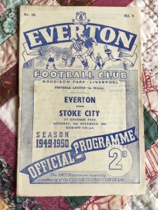 1949/50 EVERTON FC v STOKE CITY FC - FOOTBALL PROGRAMME for sale on Ebay