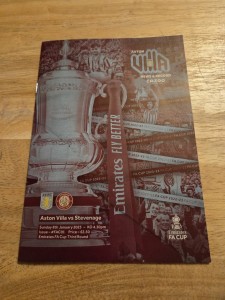 ASTON VILLA V STEVENAGE - 08/01/23 - FS CUP OFFICIAL PROGRAMME for sale on Ebay