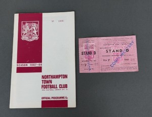 Northampton Town V Aston Villa 13 September1967 Programme and match ticket for sale on Ebay