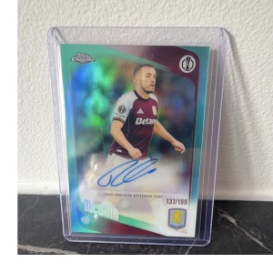 Topps Chrome UEFA 2025/26 John McGinn Aston Villa Auto CA-JM /199 for sale on Ebay