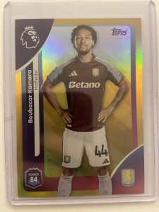 Topps Premier League 2026 Boubacar Kamara Gold Rainbow Refractor /50 Aston Villa for sale on Ebay