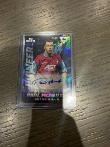 Paul McGrath - Aston Villa - Topps Decades - Pioneer Auto /99 for sale on Ebay