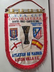 Aston Villa  Athletico Madrid Football Pennant  for sale on Ebay