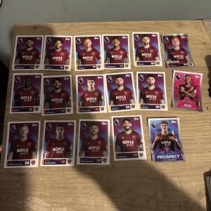 TOPPS PREMIER LEAGUE 2026 WEST HAM UNITED STICKERS x 17 (see pics) for sale on Ebay