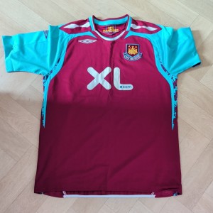 West Ham United 2007-2008 home jersey, large for sale on Ebay