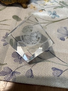 Celtic FC Glass Paperweight Ornament Official Merchandise for sale on Ebay