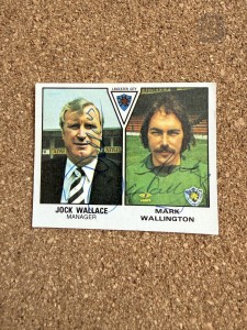 Jock Wallace/Mark Wallington - Leicester City Signed Unused Football 80 Sticker for sale on Ebay