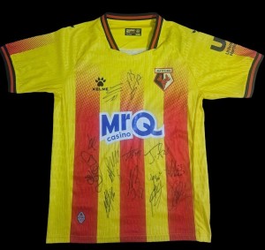 Watford Fc Squad Signed 2025/26 Home Shirt Football Autograph COA & PROOF for sale on Ebay