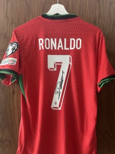 Portugal Signed Shirr by Cristiano Ronaldo Football Shirt (Printed) for sale on Ebay