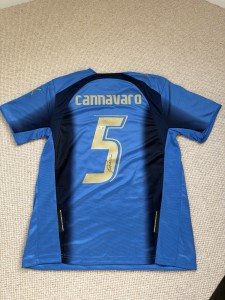 Beckett Authenticated Fabio Cannavaro Signed Italy 2006 Shirt for sale on Ebay