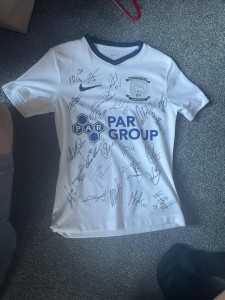 Signed 2022/2023 PNE Shirt for sale on Ebay