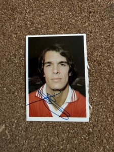 Joe Jordan - Manchester United Signed Unused Daily Star Football Sticker for sale on Ebay