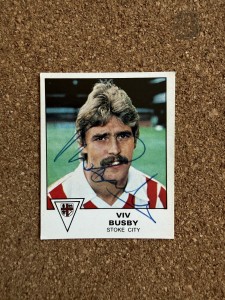 Viv Busby - Stoke City Signed Unused Football 80 Sticker for sale on Ebay