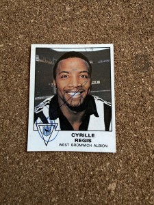 Cyrille Regis - West Brom Signed Unused Football 80 Sticker for sale on Ebay