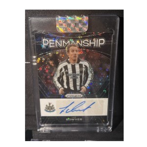 2023-24 Panini Prizm EPL Lee Bowyer Penmanship Auto Black Disco 1/1 Newcastle for sale on Ebay