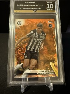 2023-24 Topps Carnaval UCC Lewis Miley Rookie RC Newcastle United /25 for sale on Ebay