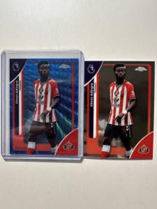 Topps Premier League Chrome 2026 Simon Adingra /150 & Base Card Sunderland for sale on Ebay