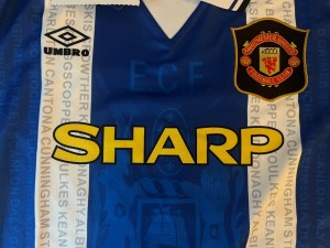 Manchester United Man Utd 1994 1995 1996 Third Football Shirt L KANCHELSKIS #14 for sale on Ebay