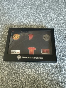 Manchester United pin badge set for sale on Ebay