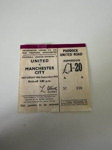 Manchester United Ticket STUB 1978/79 V MANCHESTER CITY Man United for sale on Ebay