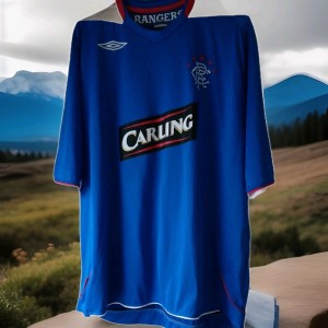 Glasgow Rangers FC 2006 -2007 Carling Football Shirt Size XXL In excl condition  for sale on Ebay