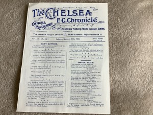 Chelsea V Queens Park Rangers QPR. 25th Jan 1908. South East League. COPY. for sale on Ebay