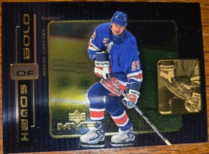 1999-00 Upper Deck MVP Wayne Gretzky Hands of Gold Insert #H1 New York Rangers for sale on Ebay