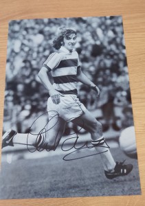 Superb Hand Signed Stan Bowles Queens Park Rangers 12x10