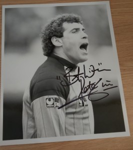 Superb Hand Signed Peter Shilton Derby County 10x8